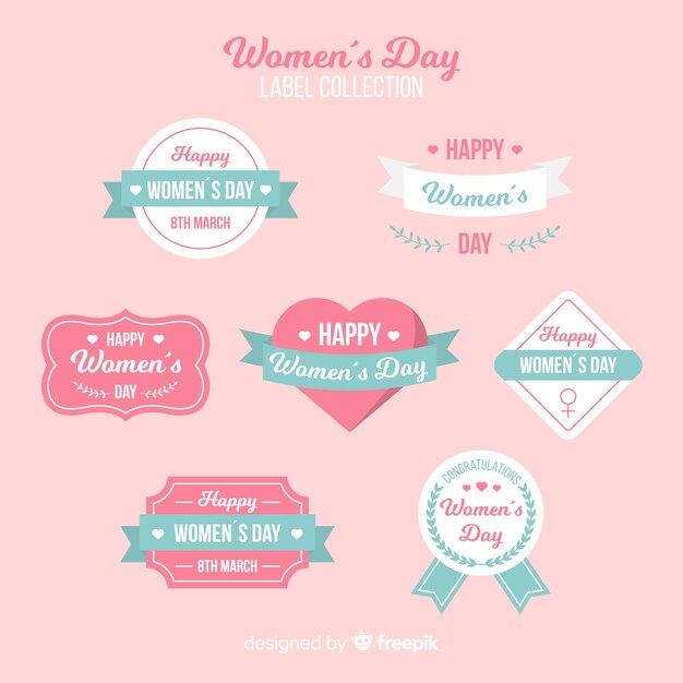 Women's day label collection