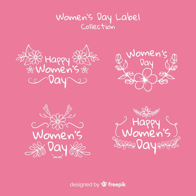 Women's day label collection