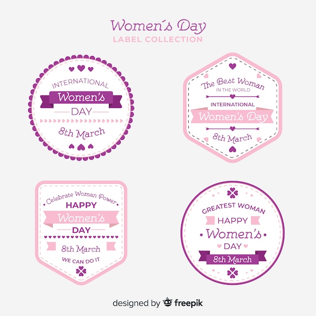 Women's day label collection