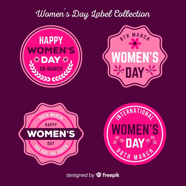 Women's day label collection