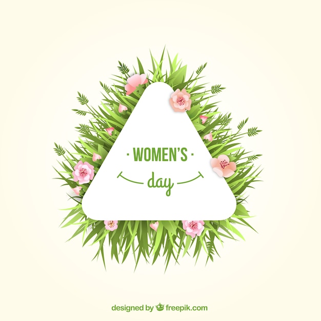 Free Vector women's day label