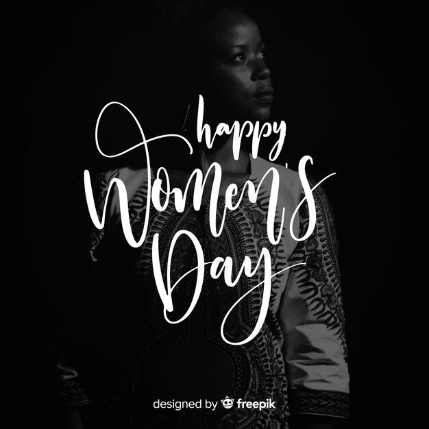 Women's day lettering