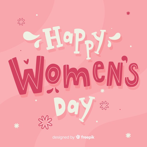 Women's day lettering