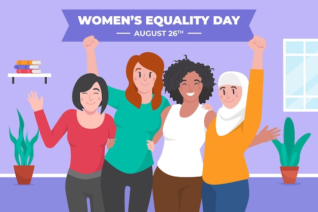 Women's equality day illustration