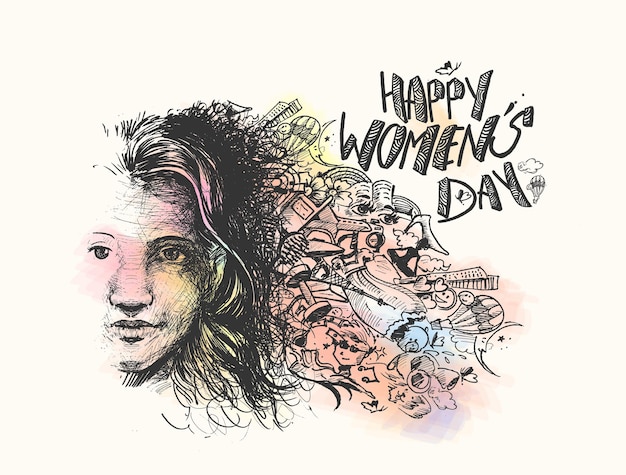 Womens Day Greeting Card Design