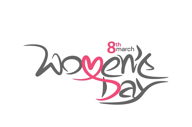 Womens Day Greeting Card Design.