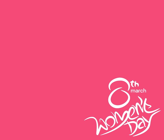 Womens Day Greeting Card Design.