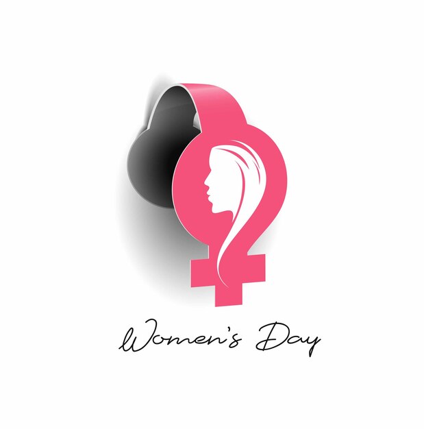 Womens Day Greeting Card Design.