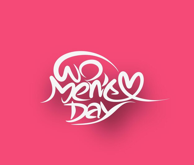 Womens Day Greeting Card Design.