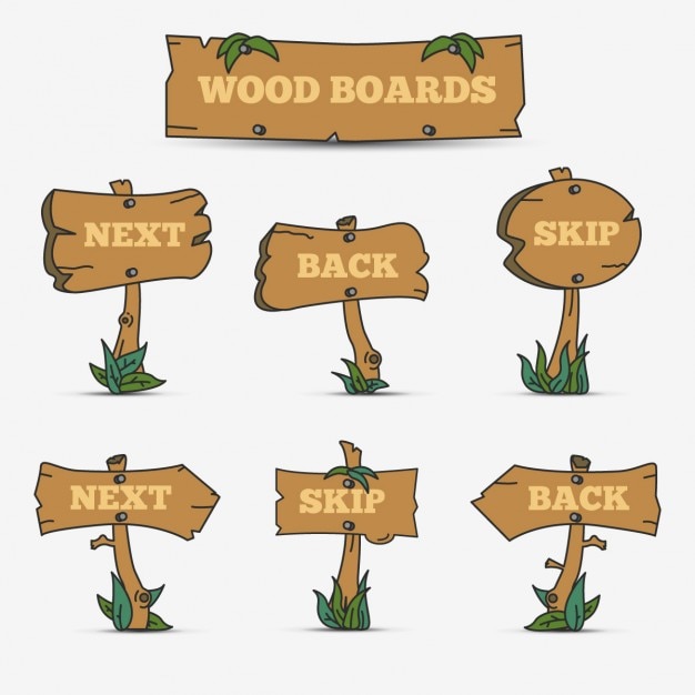 Free Vector wooden boards