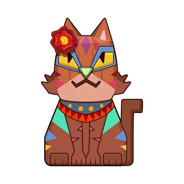 Wooden cat background