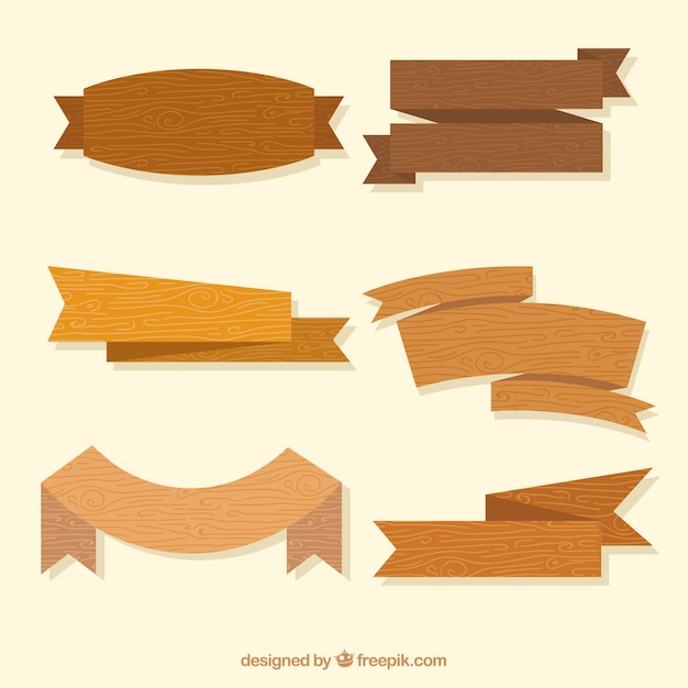 Wooden ribbon collection 