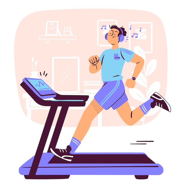 Free Vector workout concept illustration