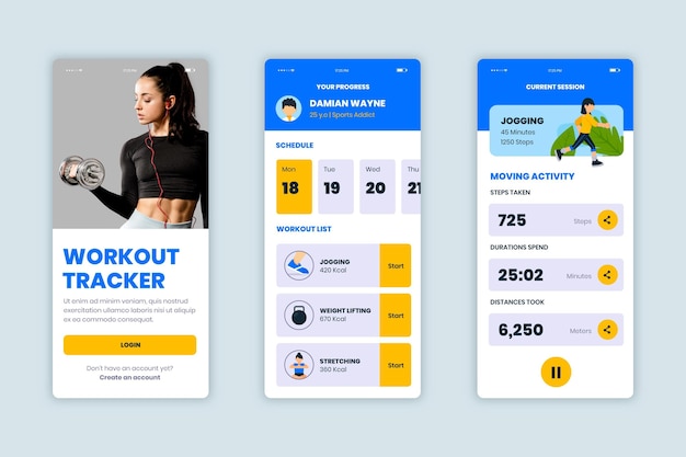 Workout tracker app collection