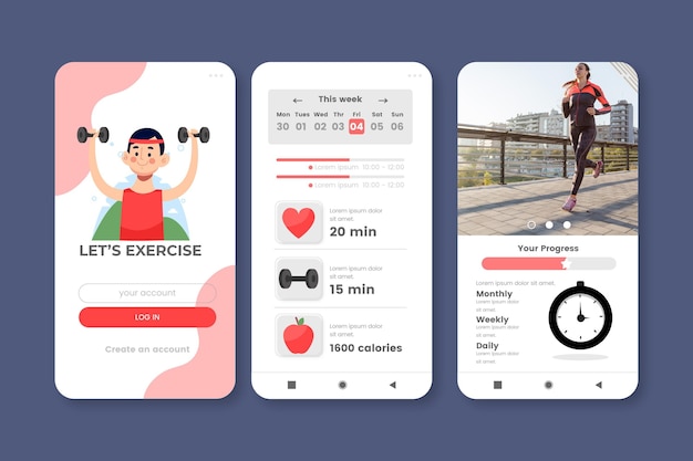 Workout tracker app template