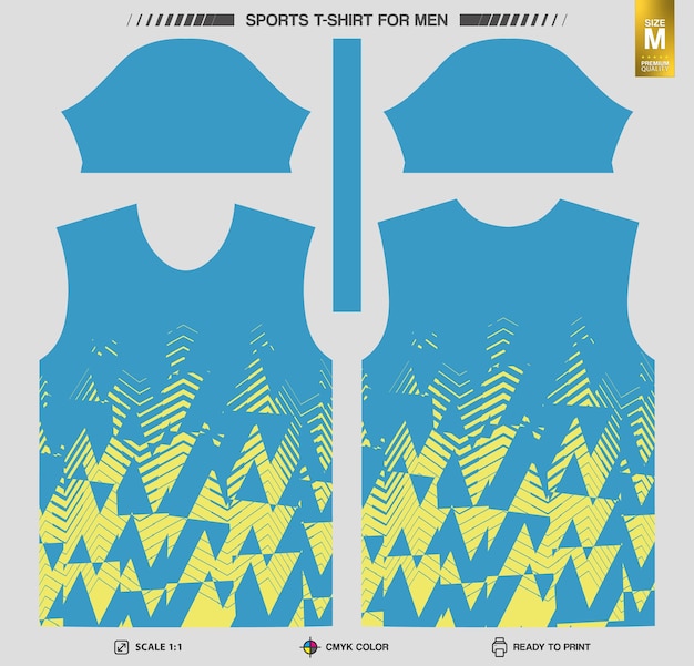 Free vector workout and training clothing patterns ready to print sports tshirt