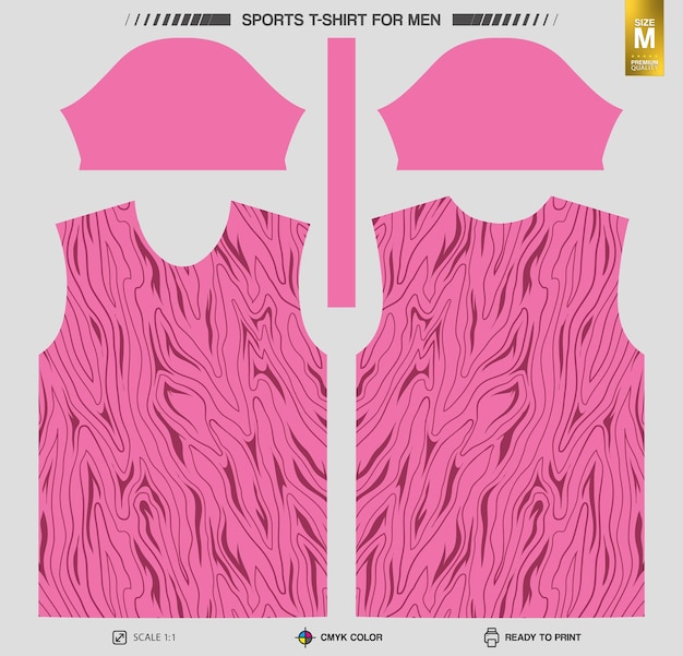 Free vector workout and training clothing patterns ready to print sports tshirt