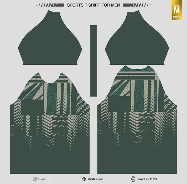 Free vector workout and training clothing patterns ready to print sports tshirt