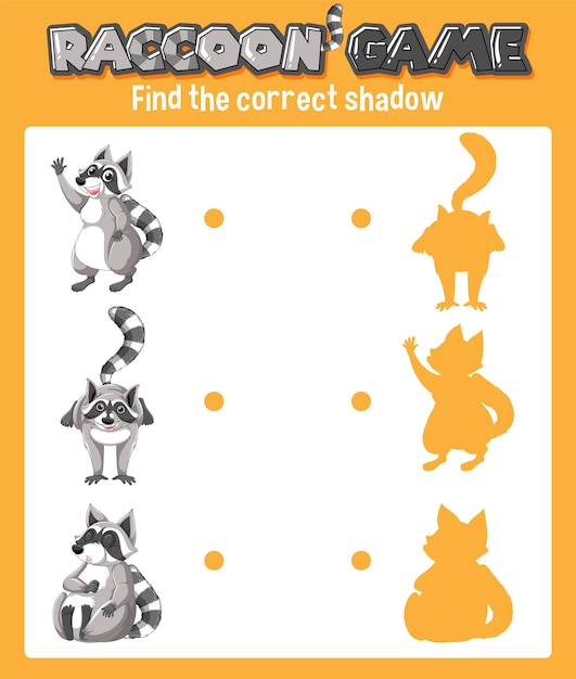 Worksheet design with matching shadow