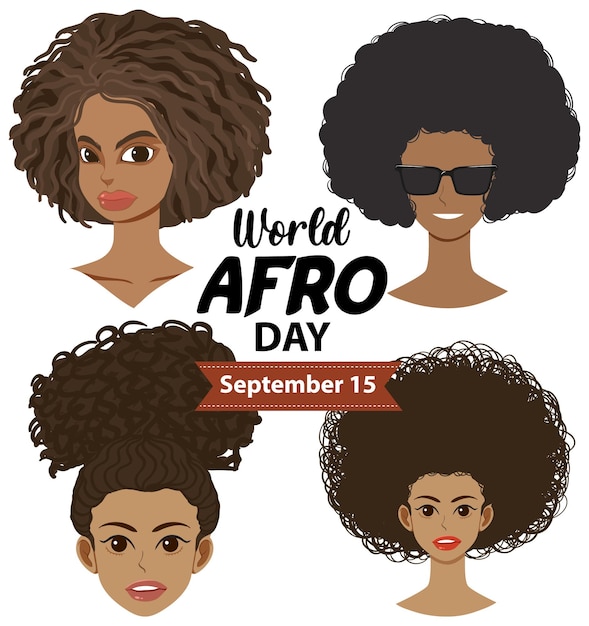 World Afro Day September 15 Banner Design