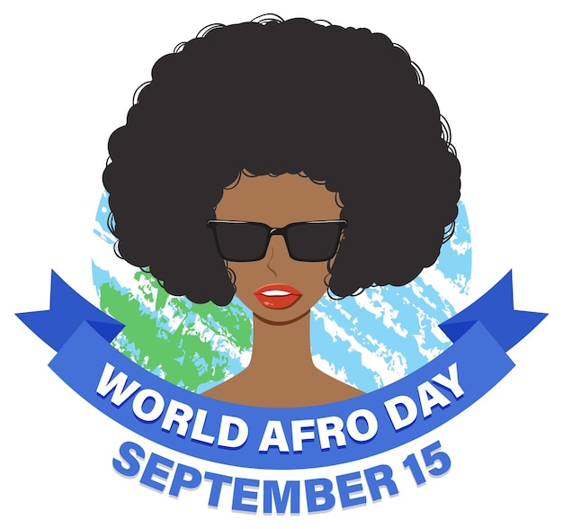 World Afro Day September 15 Banner Design