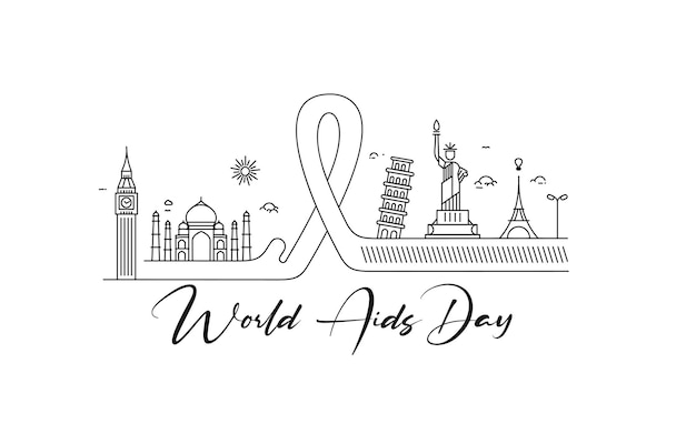 World Aids Day concept. Vector Illustration.