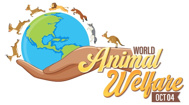 Free Vector world animal welfare day poster