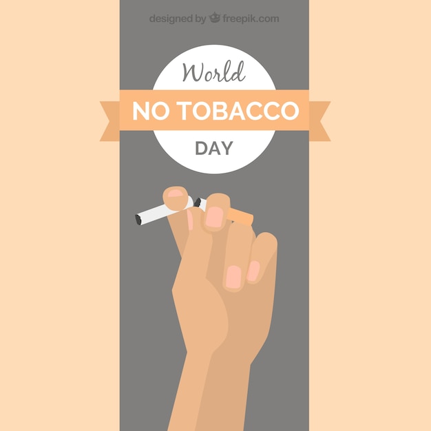 Free Vector world anti-smoking day background