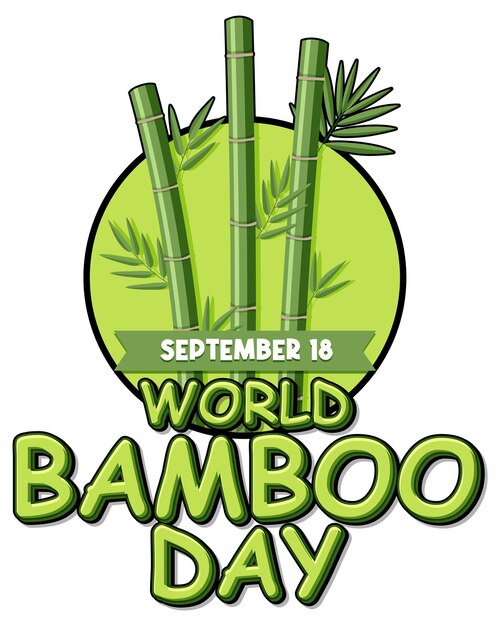 World Bamboo Day September 18 Banner Design