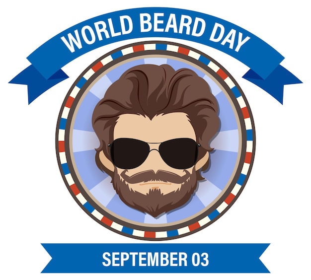 World beard day banner design