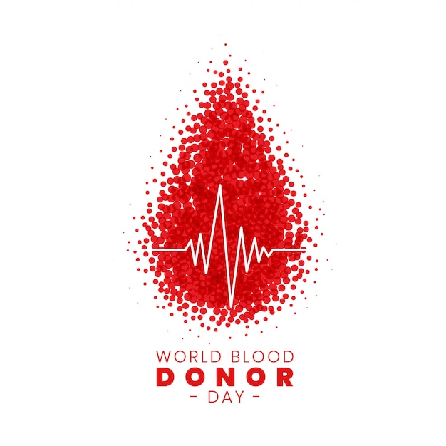 World blood donor day concept poster design