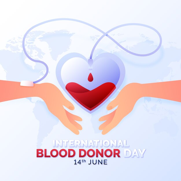 World blood donor day illustrated