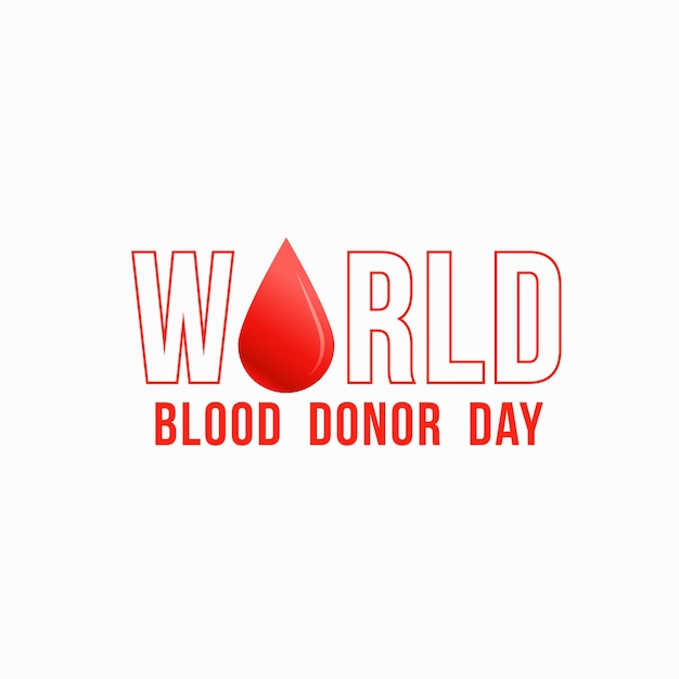 World blood donor day poster design