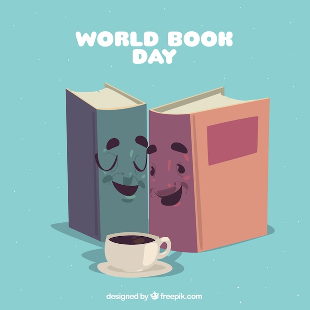 Free Vector world book day background