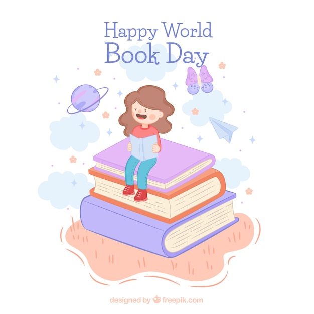 Free Vector world book day background