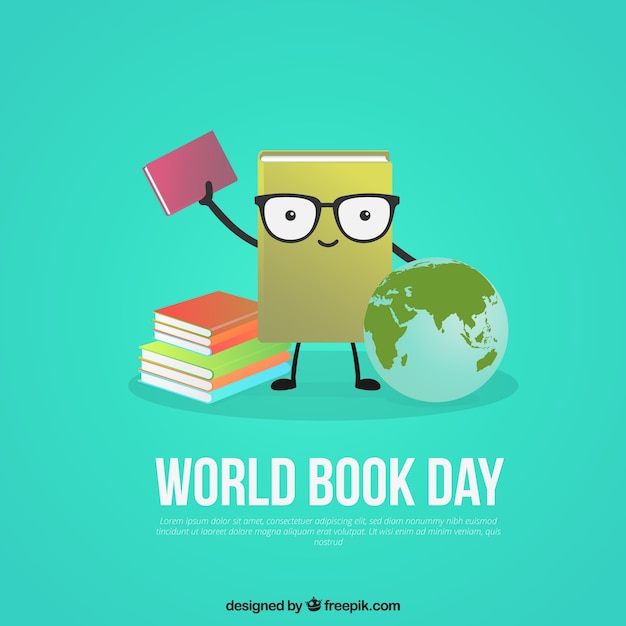 Free Vector world book day background