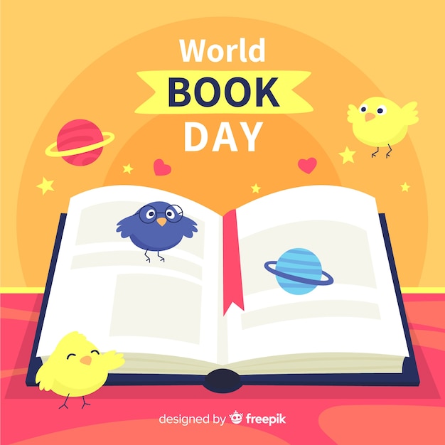 Free Vector world book day background