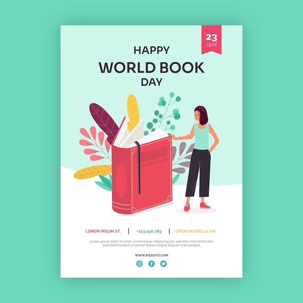 World book day poster template