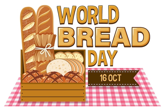 World Bread Day 16 October Logo Design