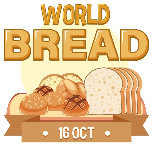 World Bread Day 16 October Logo Design