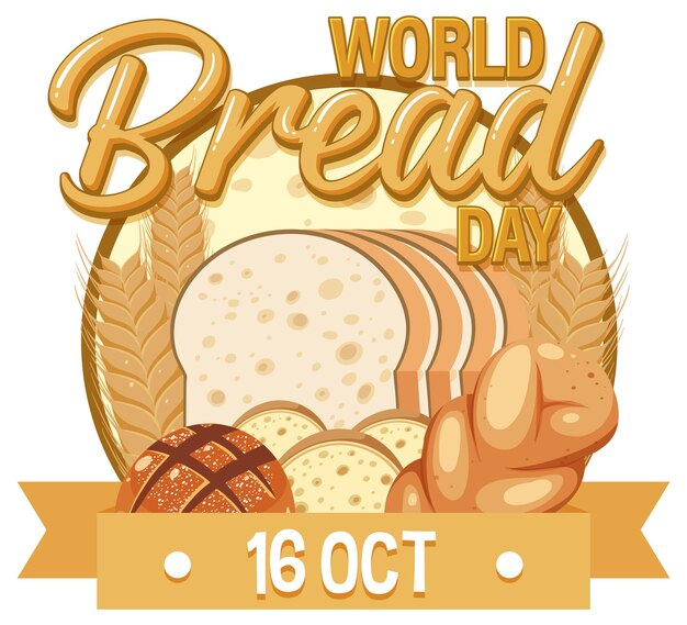 World Bread Day 16 October Logo Design