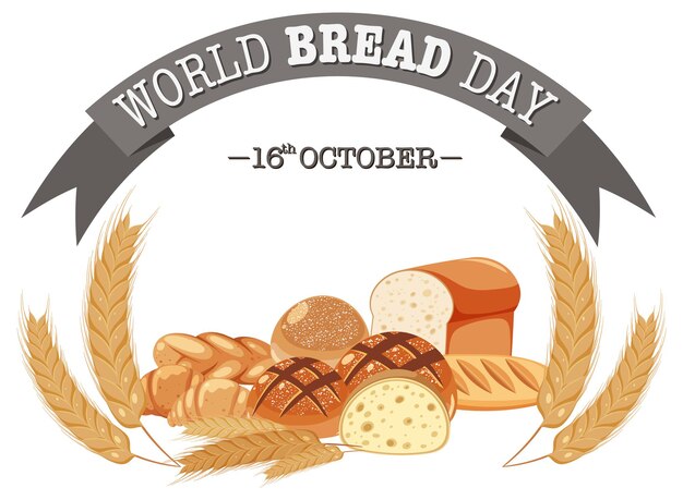 World bread day banner design