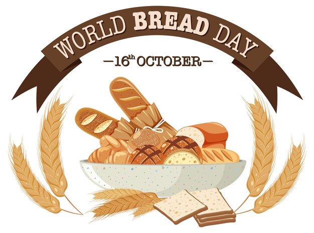 World bread day poster design