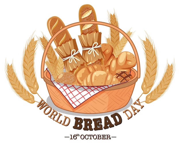 World bread day poster design