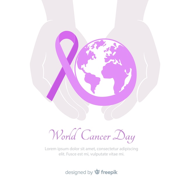 World cancer day background