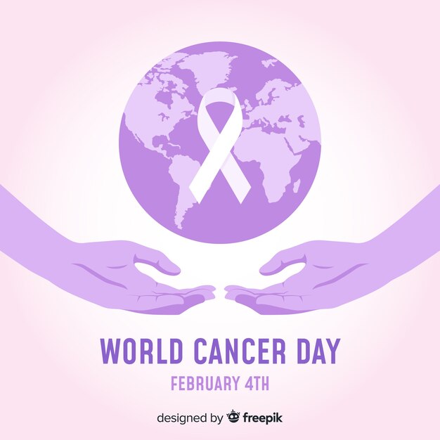 World cancer day background