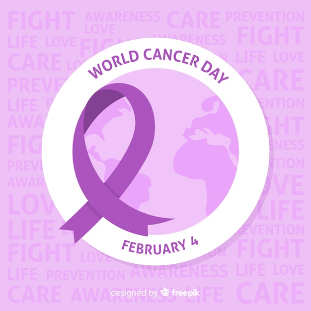 World cancer day background