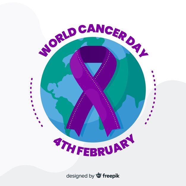 World cancer day background