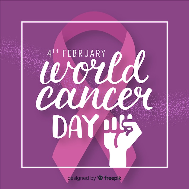 World cancer day background