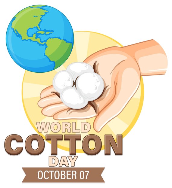 World Cotton Day October 7 Banner Design